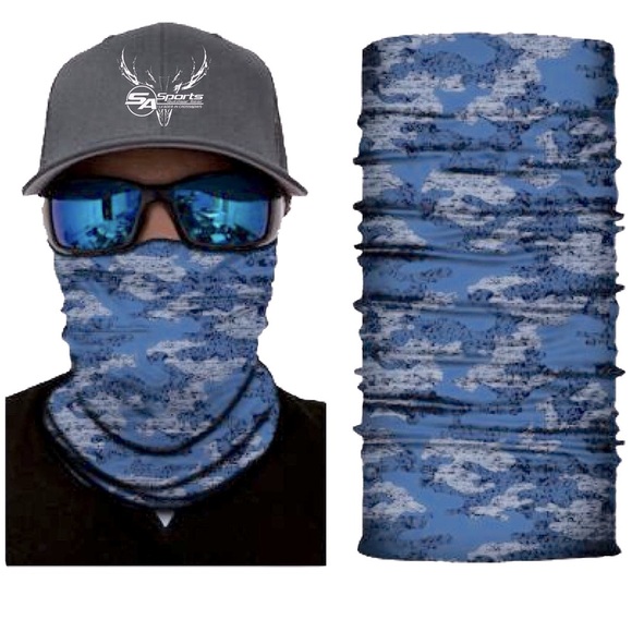 SA SPORTS Grey Camo Face Mask for Dust Wind Sun Protection Fishing Snow Skiing - Picture 1 of 13